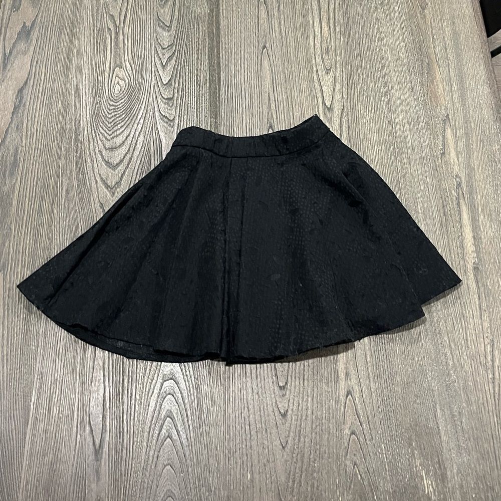Aike Womens Black Mini Circle Skirt Size small